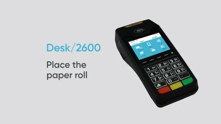 DESK/2600 - Colocar el rollo de papel