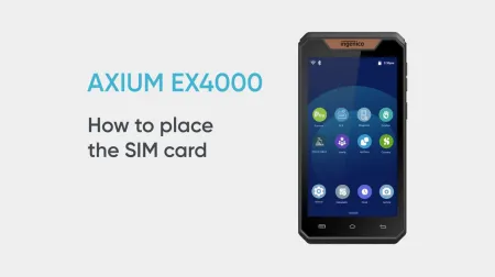 AXIUM EX4000 - Placer la carte SIM