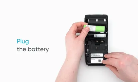 Move/3500 - Placer la batterie et la carte SIM