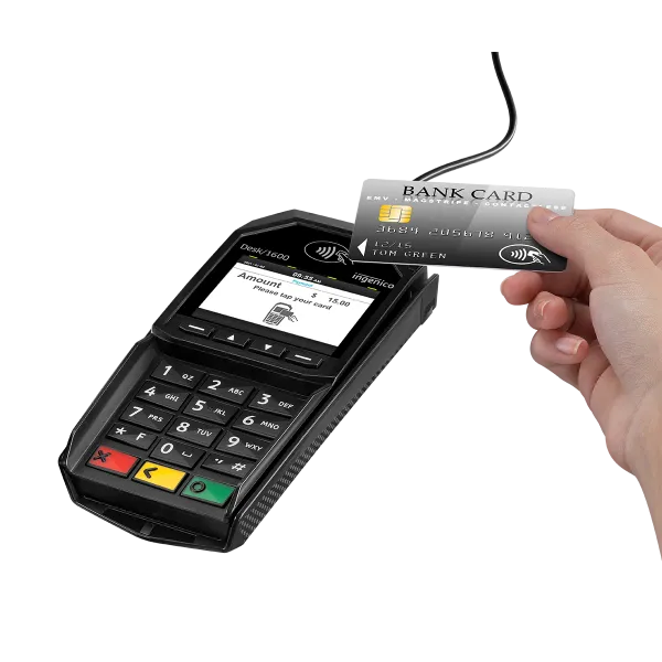 Ingenico Terminals Countertop Desk1600 Contactless
